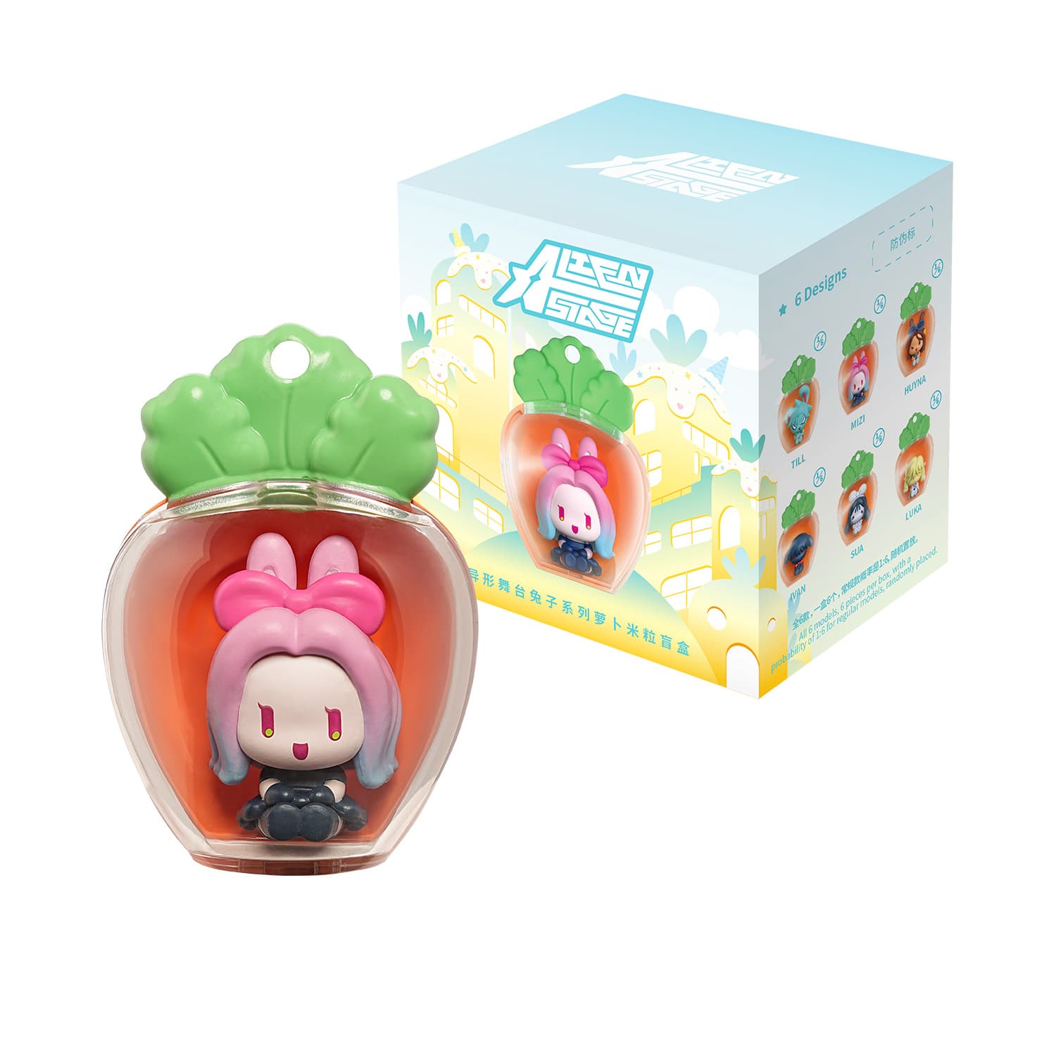 Alien Stage Rabbit Little Cute Radish. Figur in Blindbox - sortiert