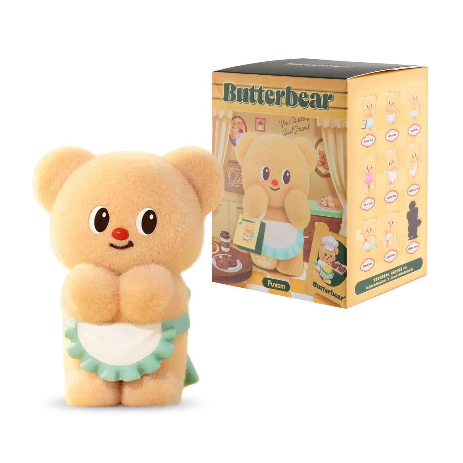 Funism Butterbear Operating Day. Sammelfigur in Blindbox - sortiert - eine Packung enthält eine zufällige Figur