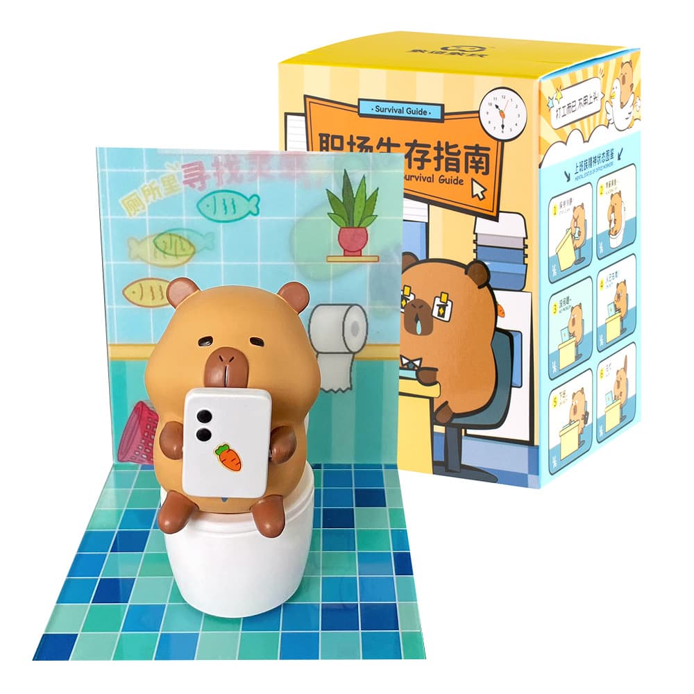 Capybara Tuntun Workplace Blind Box Figur