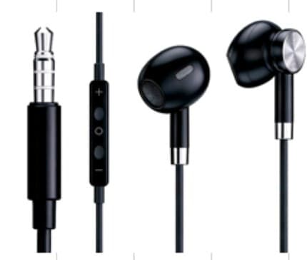 Dawnkey Magnetic Earphone, 3,5mm Klinke, Black