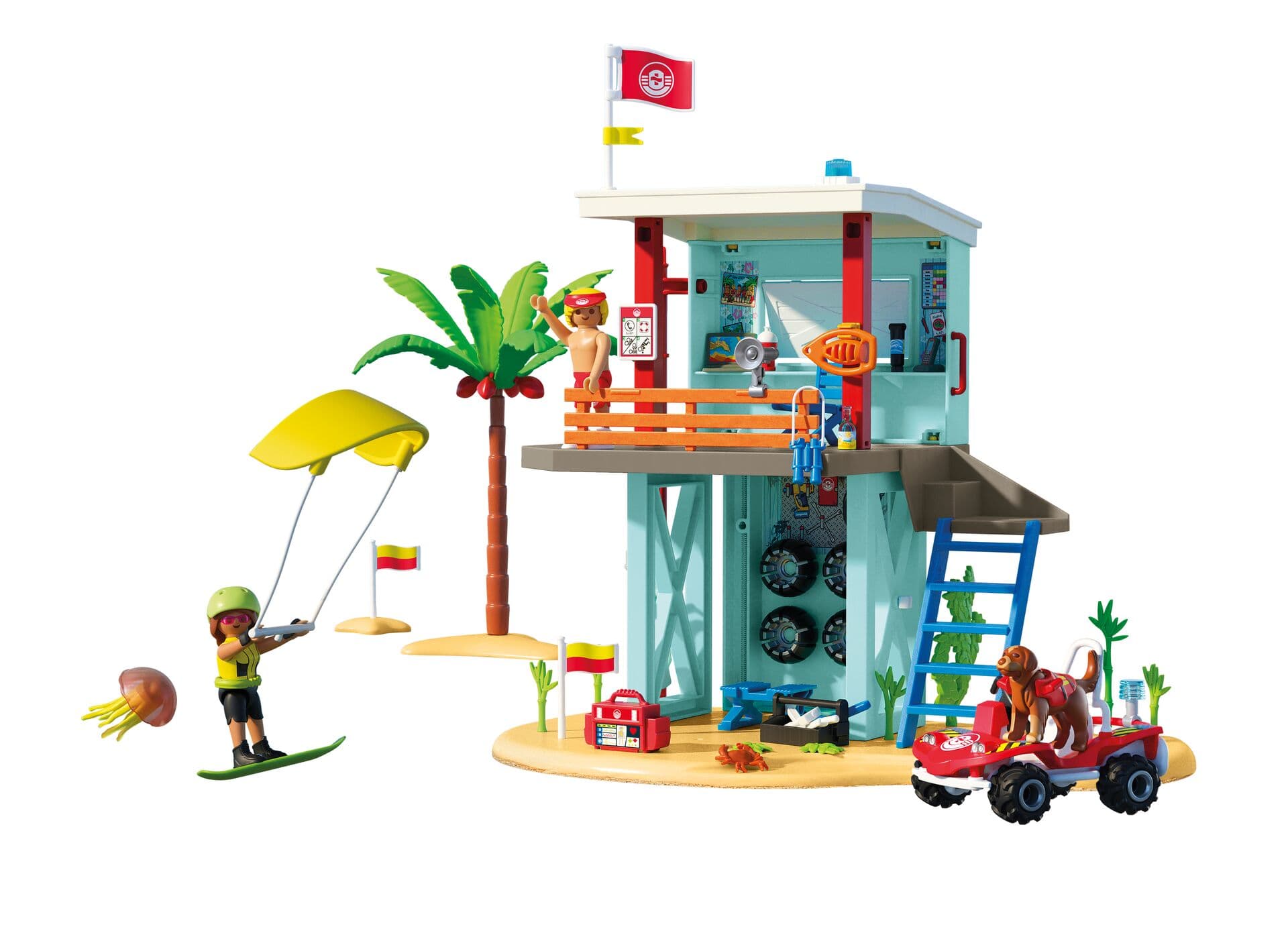 Produktbild PLAYMOBIL 71903 - my Life - Rettungsturm mit Beach buggy 2 von 5