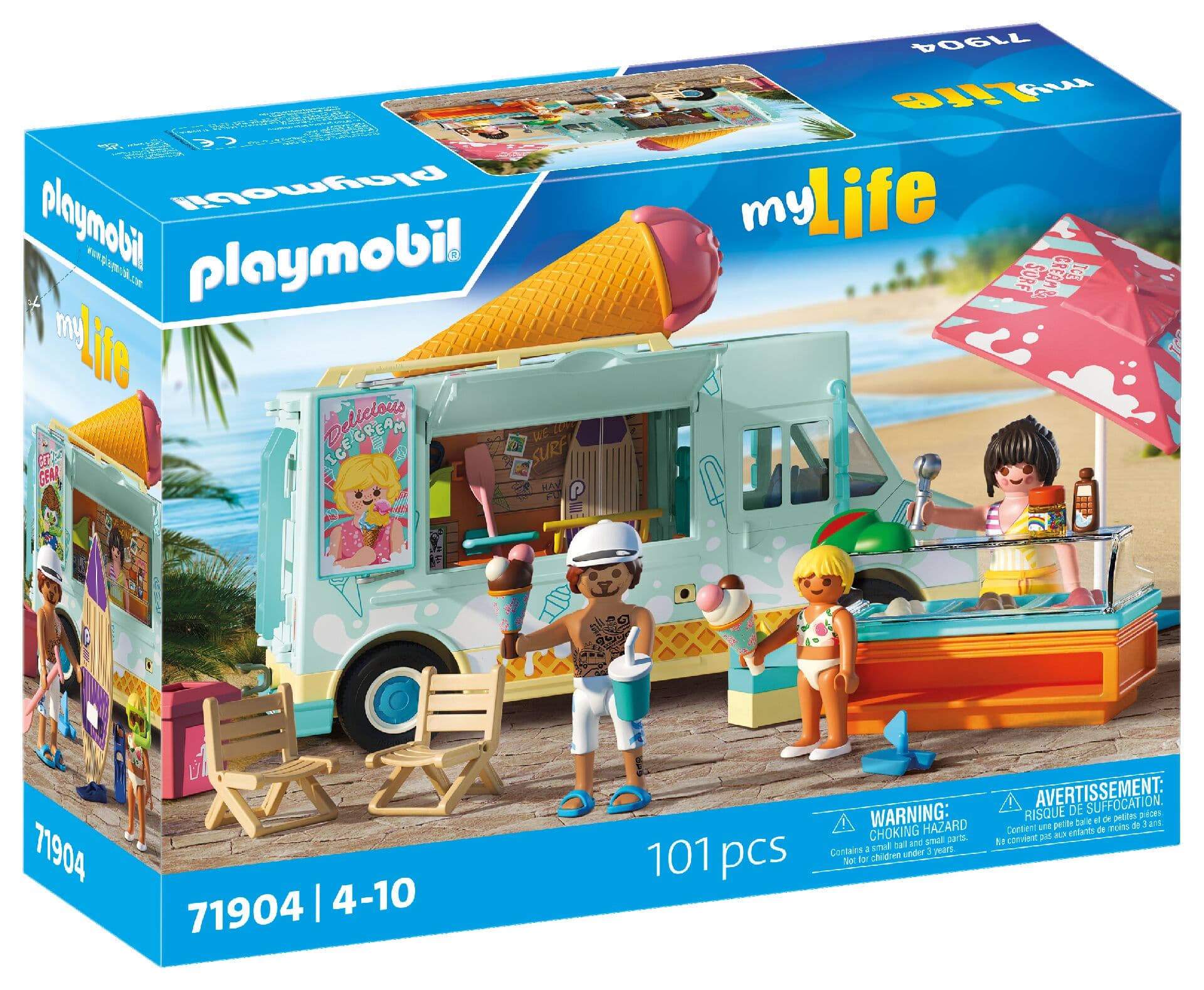 PLAYMOBIL 71904 - my Life - Ice Cream Truck mit Surfshop
