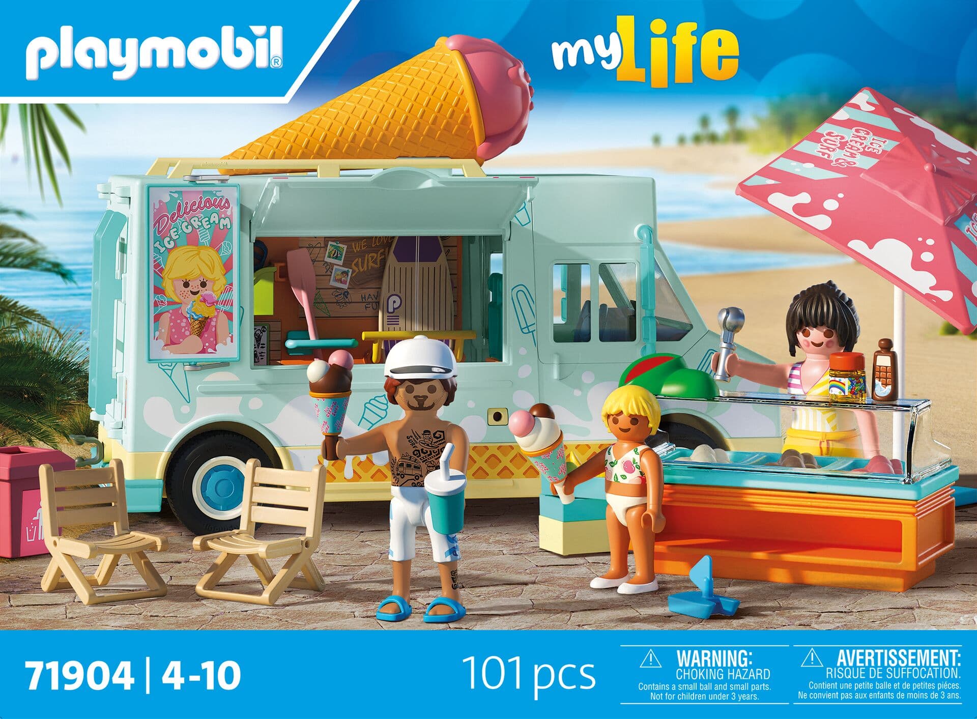 Produktbild PLAYMOBIL 71904 - my Life - Ice Cream Truck mit Surfshop 5 von 5