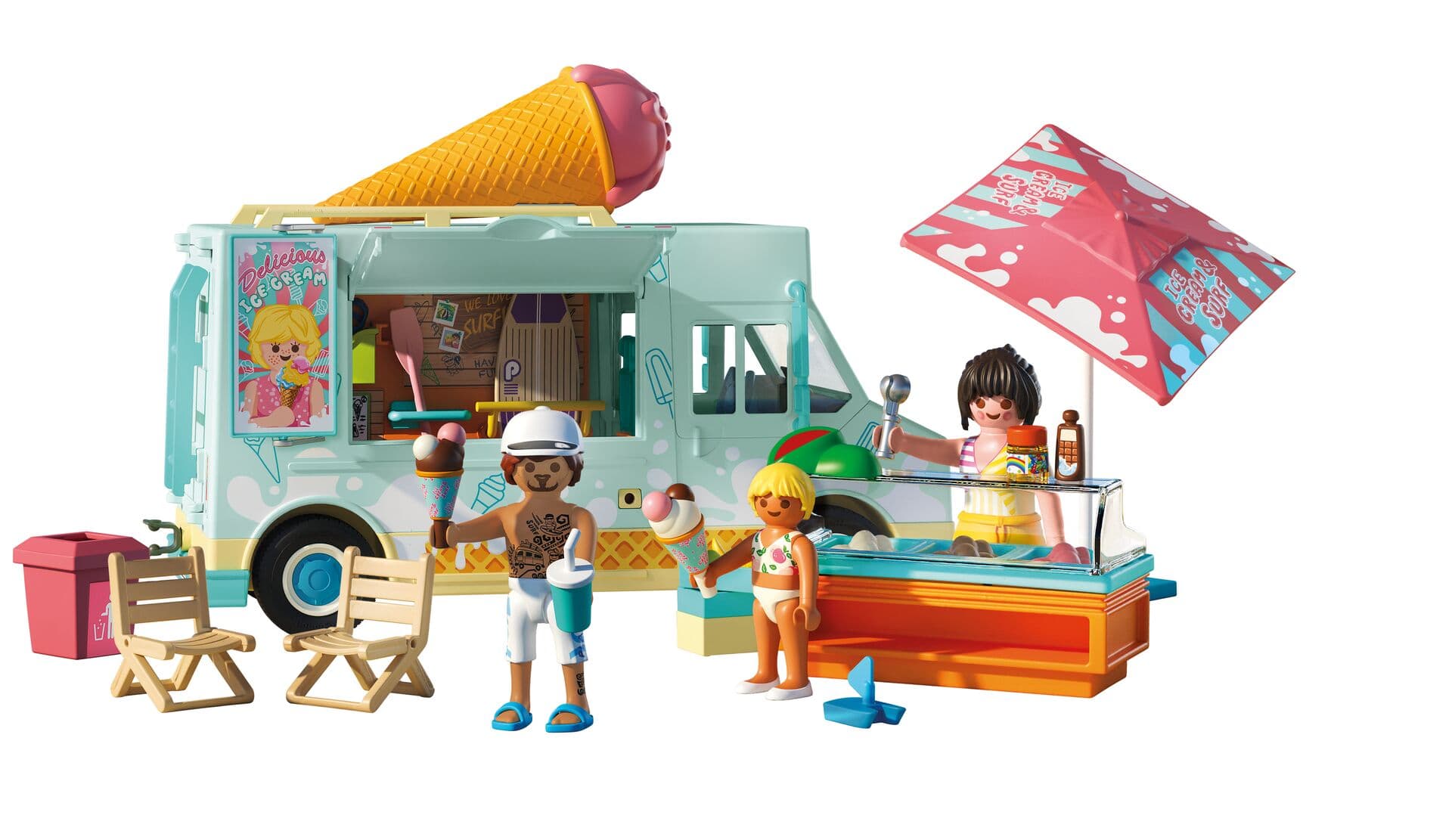 Produktbild PLAYMOBIL 71904 - my Life - Ice Cream Truck mit Surfshop 2 von 5