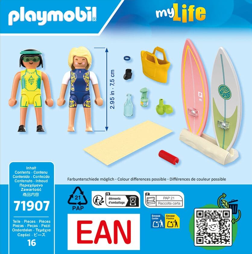 Produktbild PLAYMOBIL 71907 - my Life - Kleine Surfschule 4 von 5
