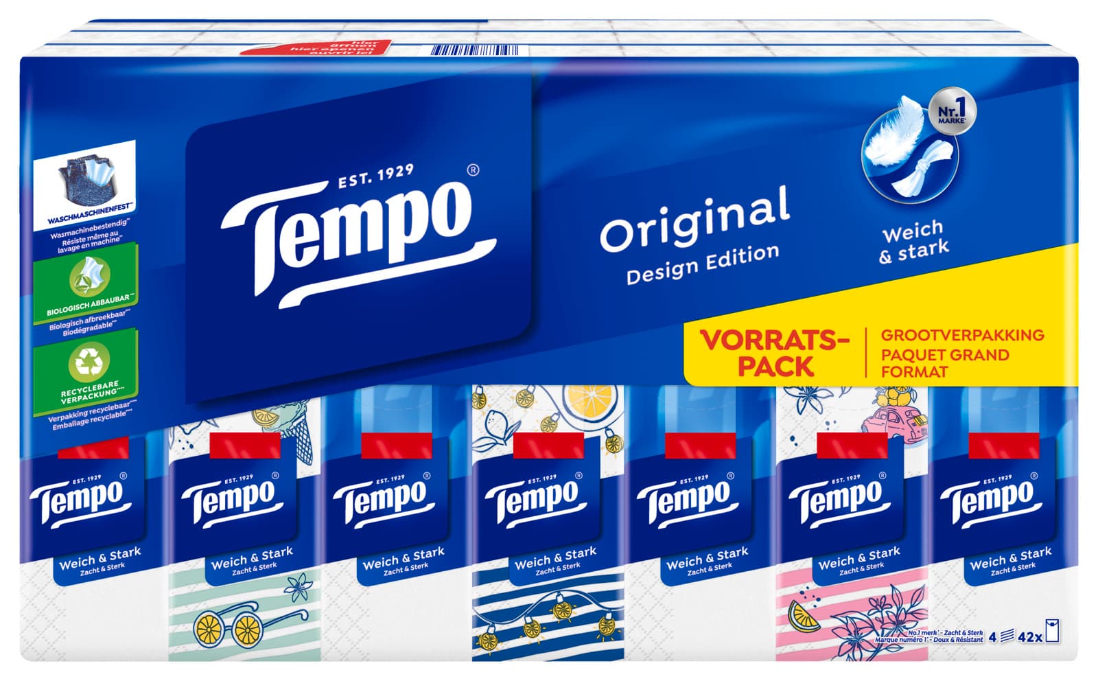 Tempo Taschentücher Design Pack