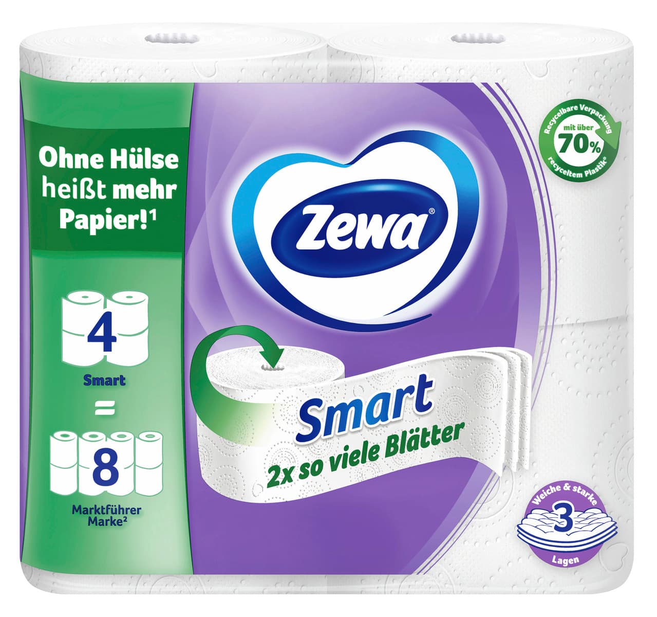 Zewa Smart Toilettenpapier 4x300 Blatt