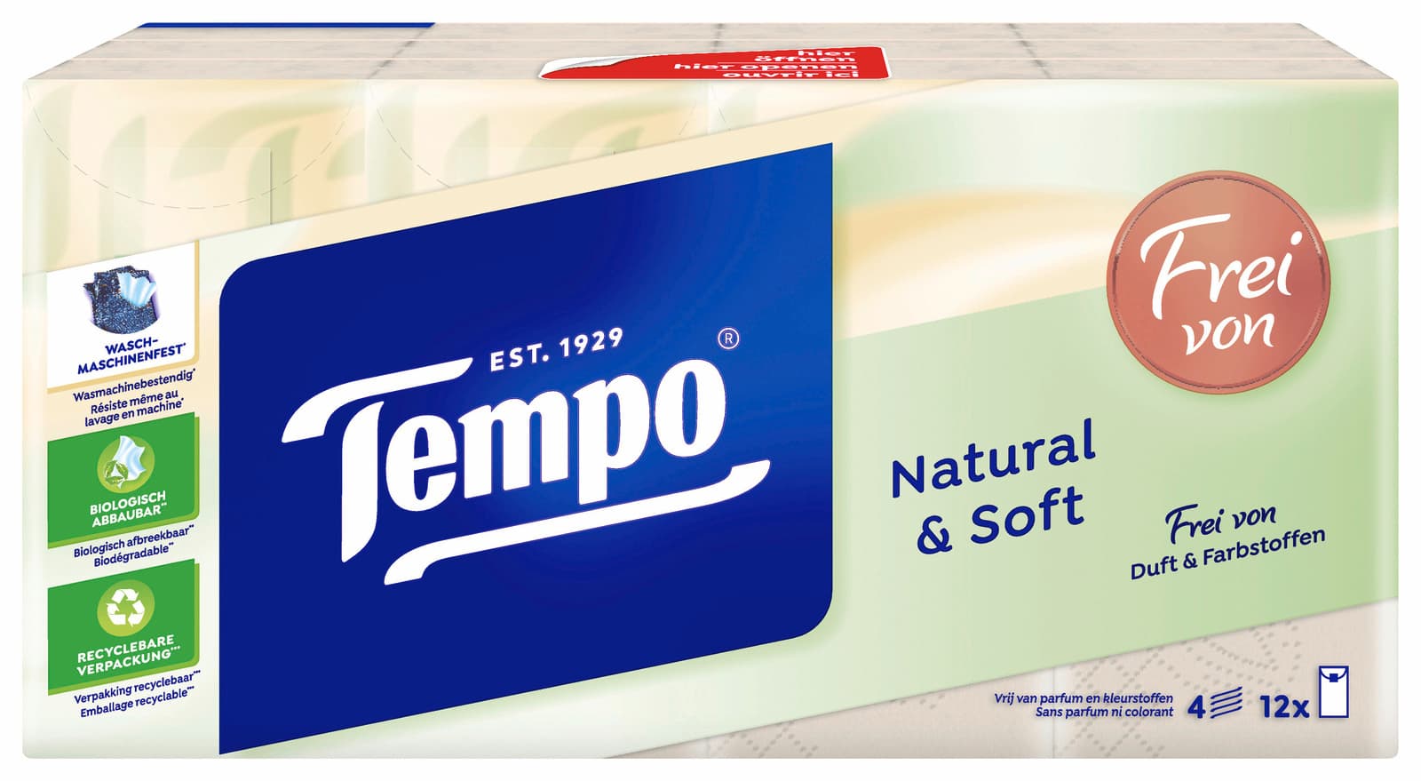 Tempo Taschentücher natural & soft