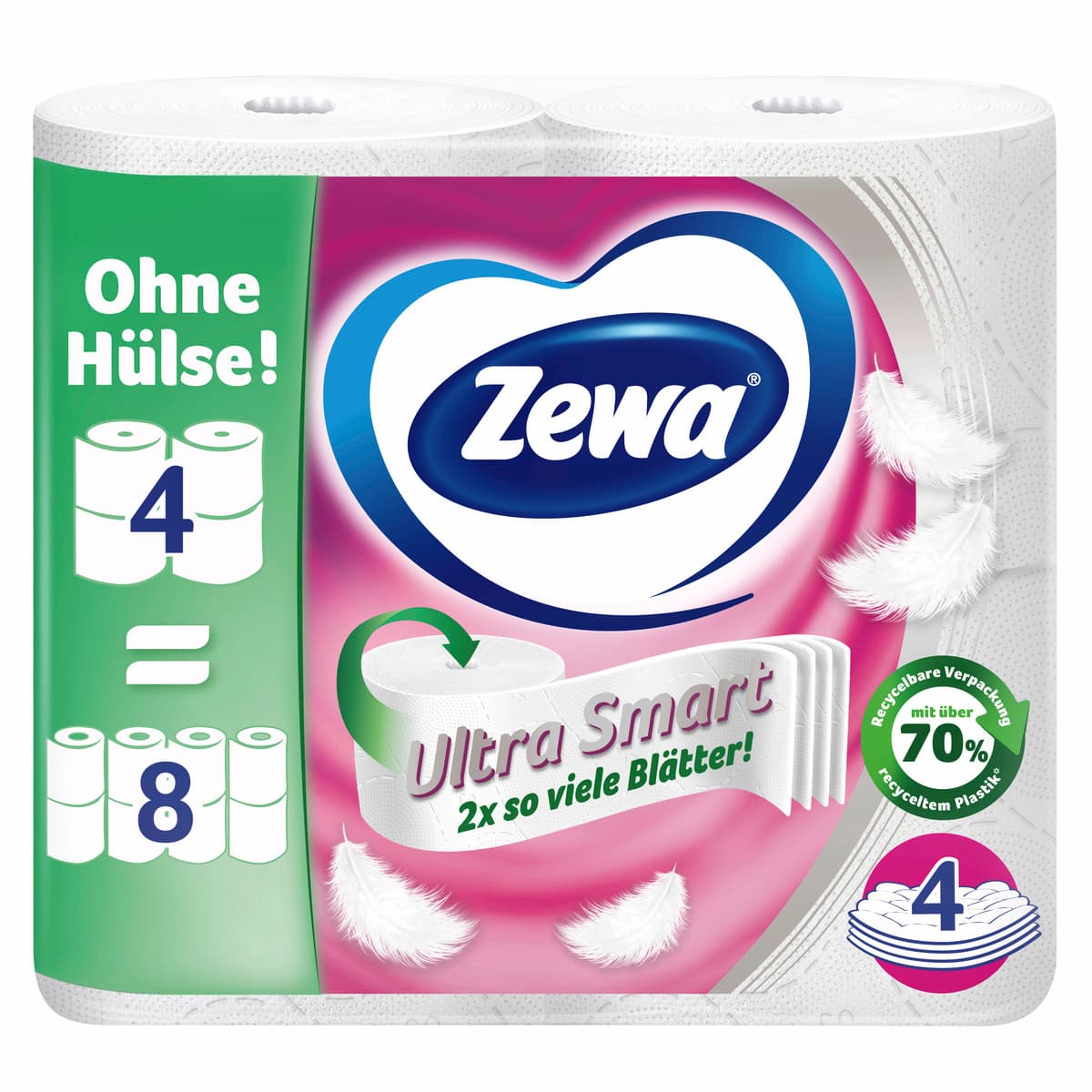 Zewa Ultra Smart Toilettenpapier 4-lagig