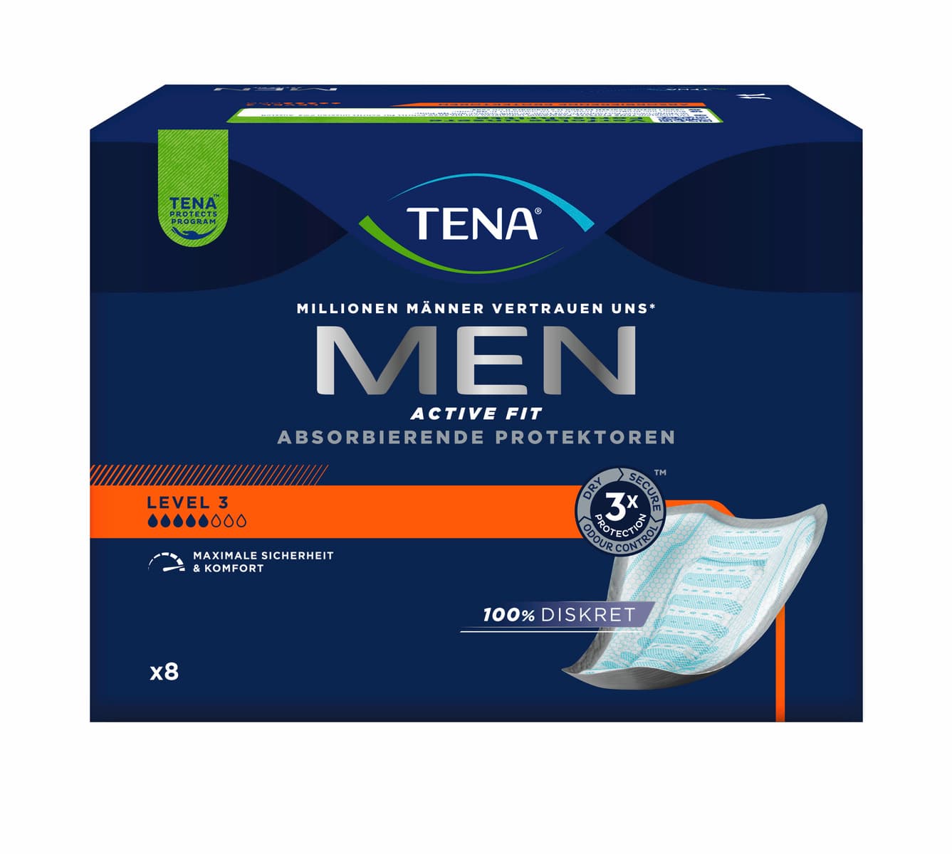 TENA MEN Active Fit Level 3 Inkontinenzeinlagen