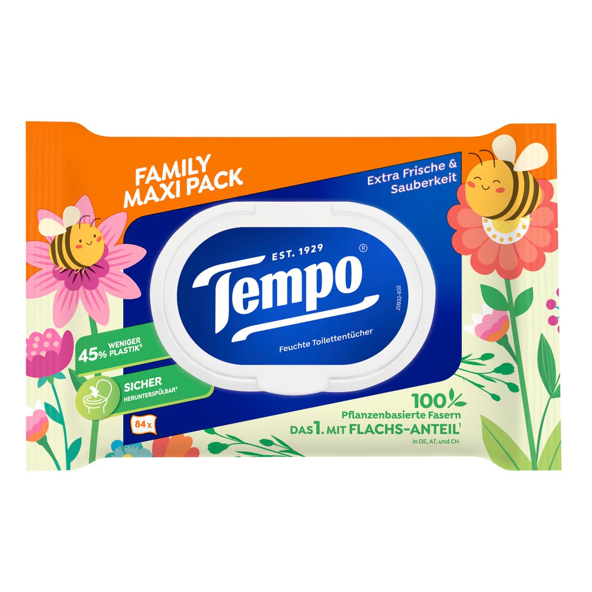 Tempo Feuchtes Toilettenpapier Family Maxi Pack