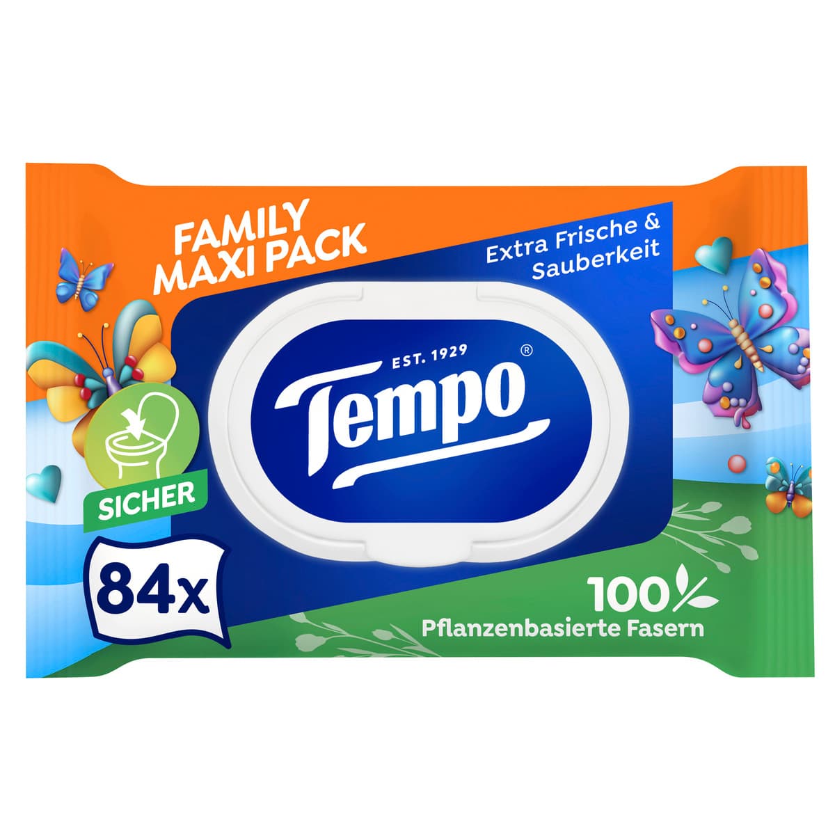Tempo Feuchtes Toilettenpapier Family Maxi Pack