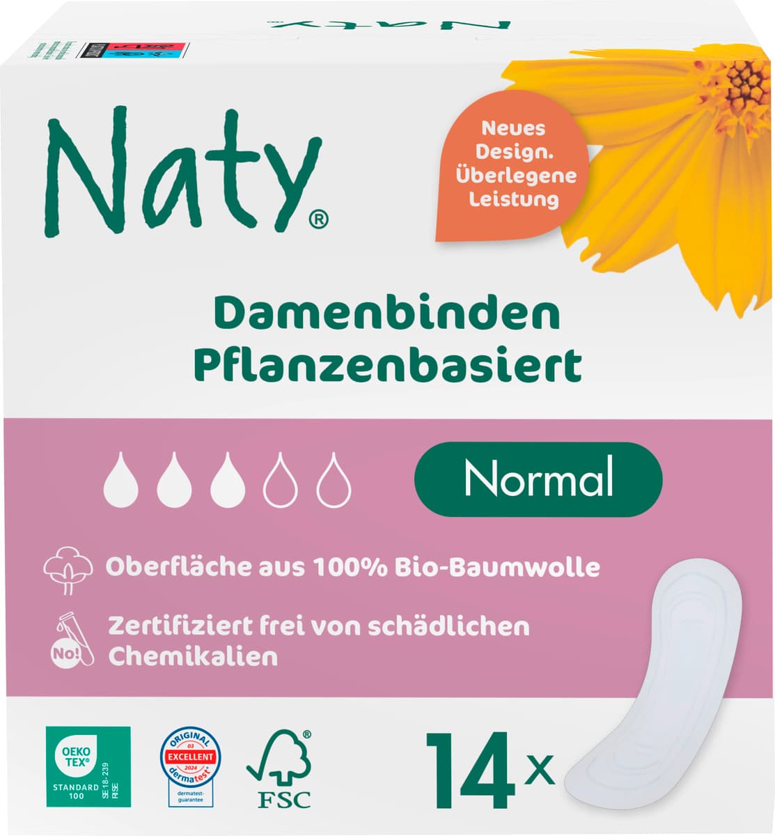 Naty Damenbinden, Normal 