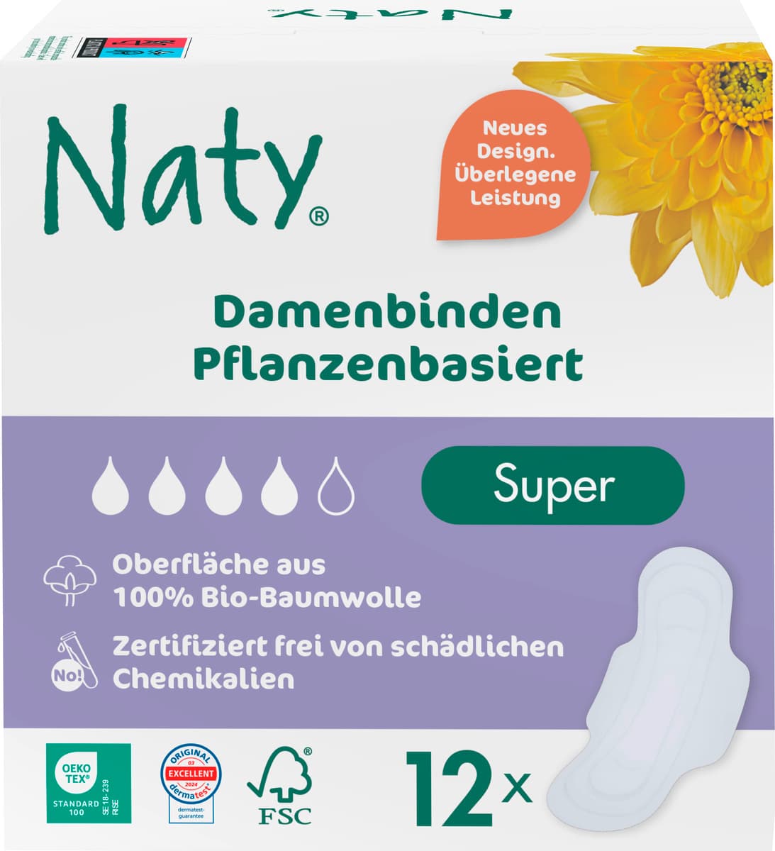 Naty Damenbinden, Super 