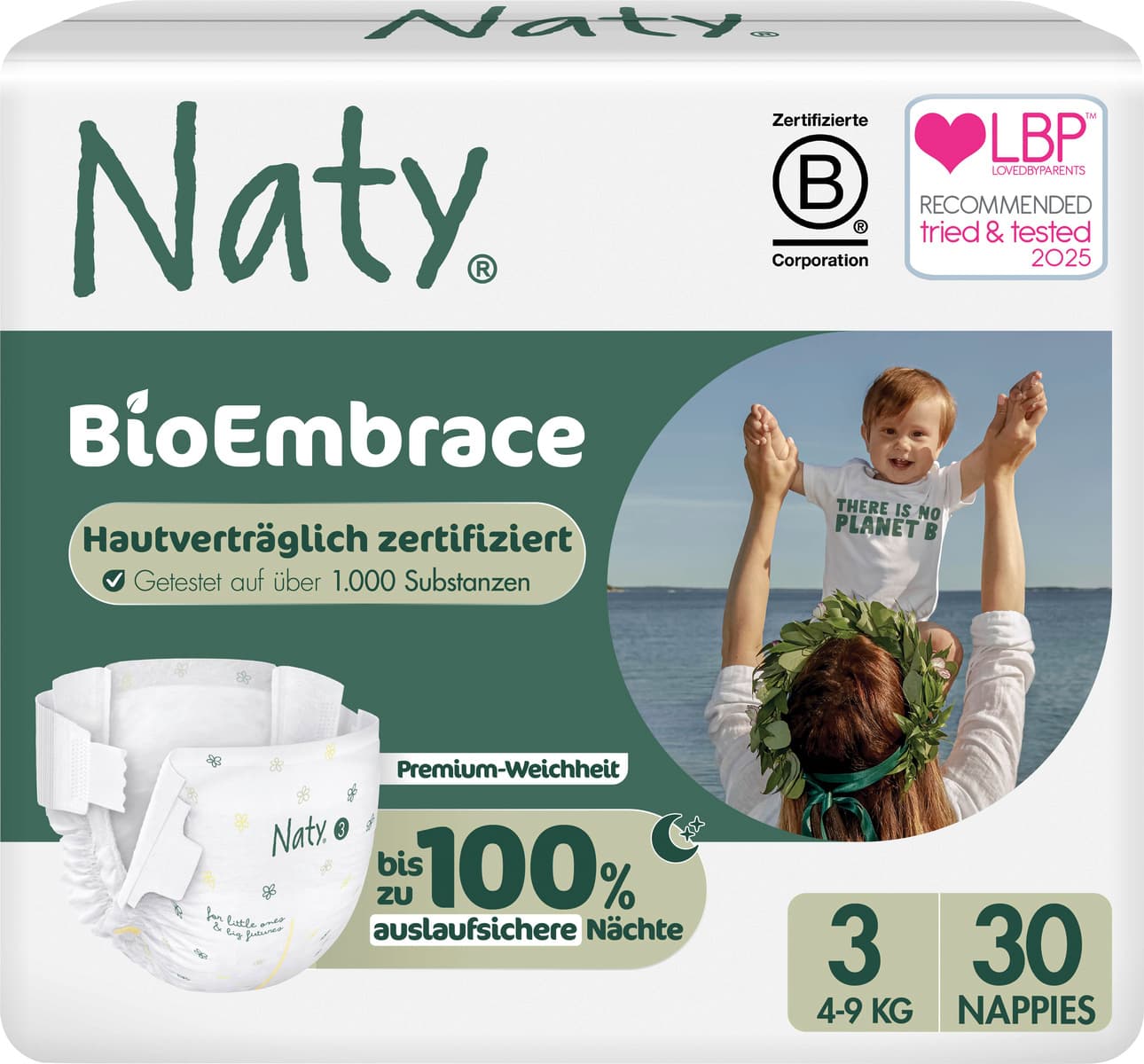 Naty Windeln BioEmbrace Gr. 3 (4-9 kg)
