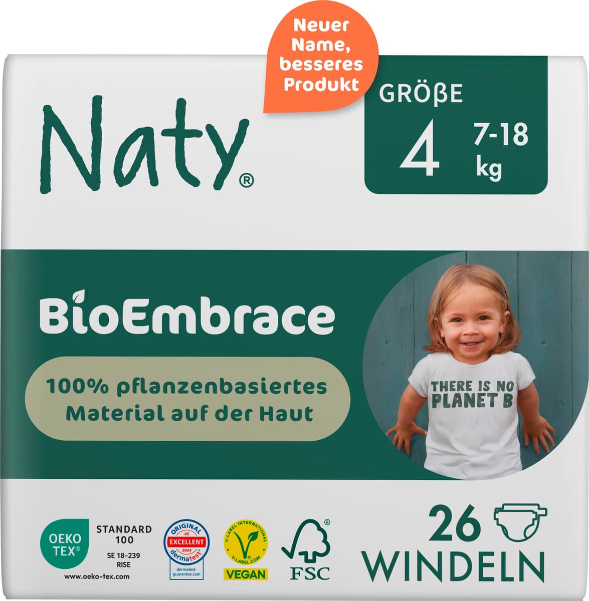 Naty Windeln BioEmbrace Gr. 4 (7-18 kg)