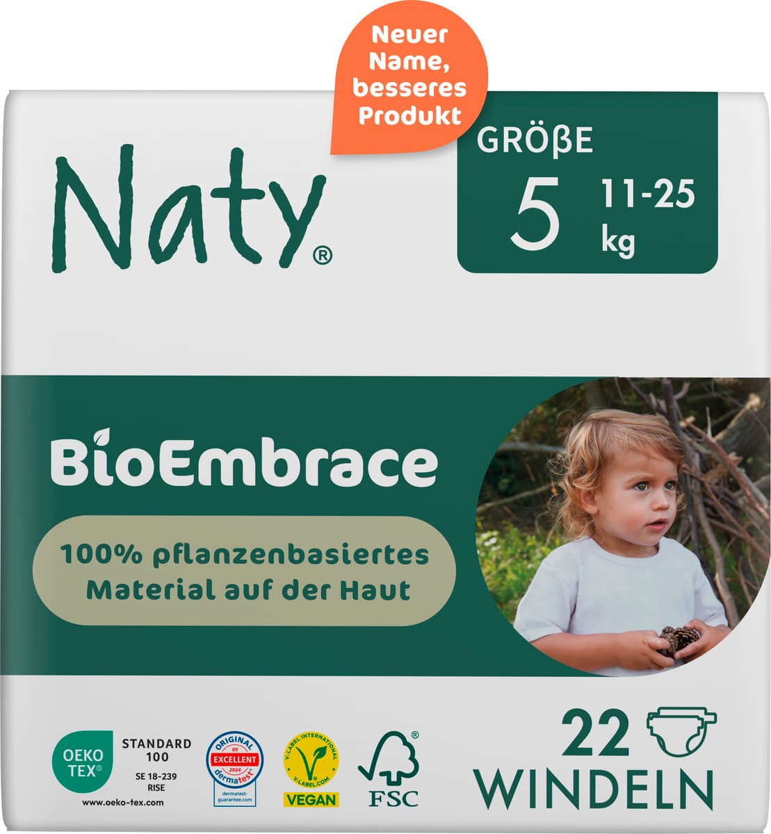 Naty Windeln BioEmbrace Gr 5 (11-25 kg)