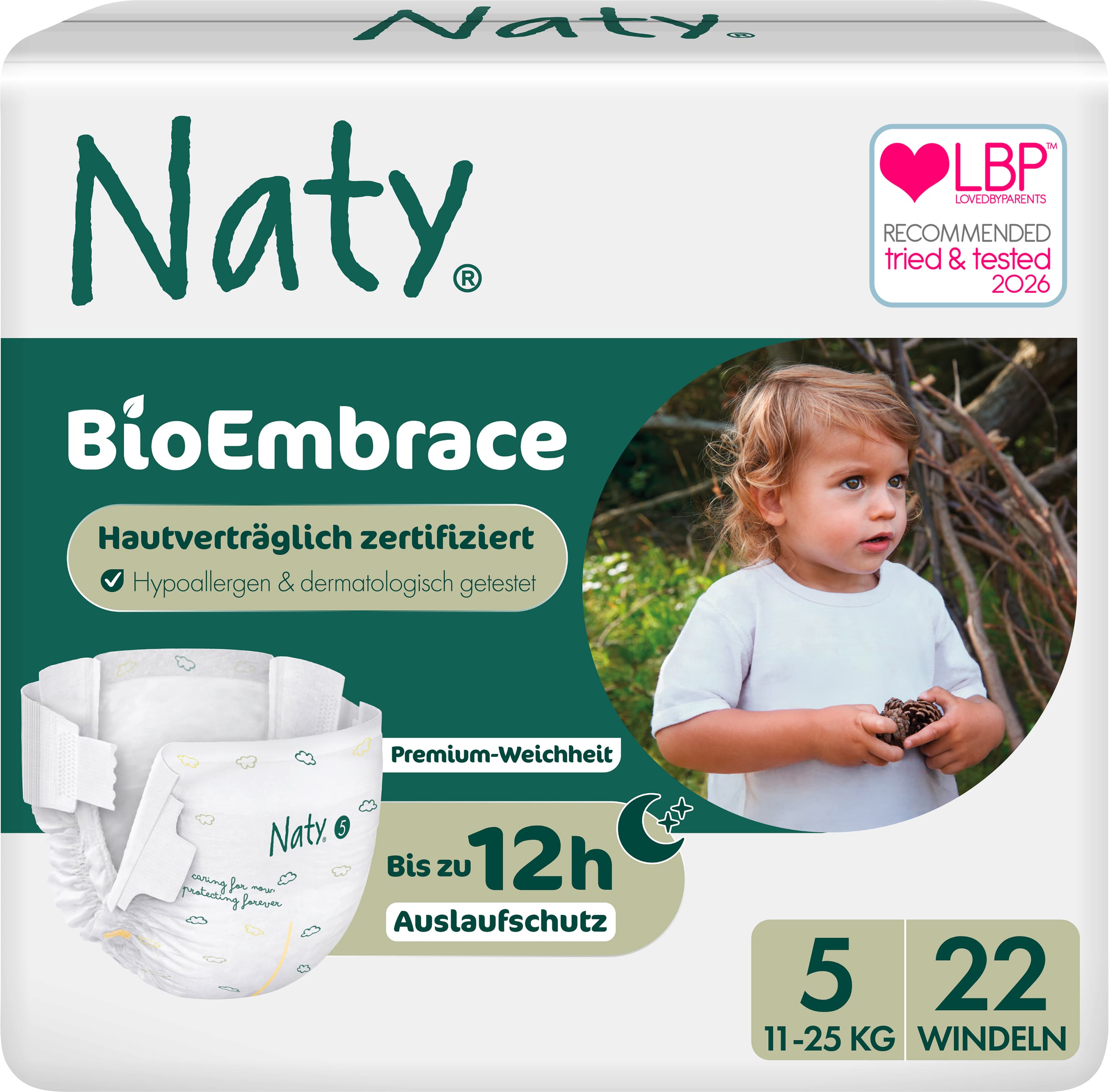 Naty Windeln BioEmbrace Gr 5 (11-25 kg)