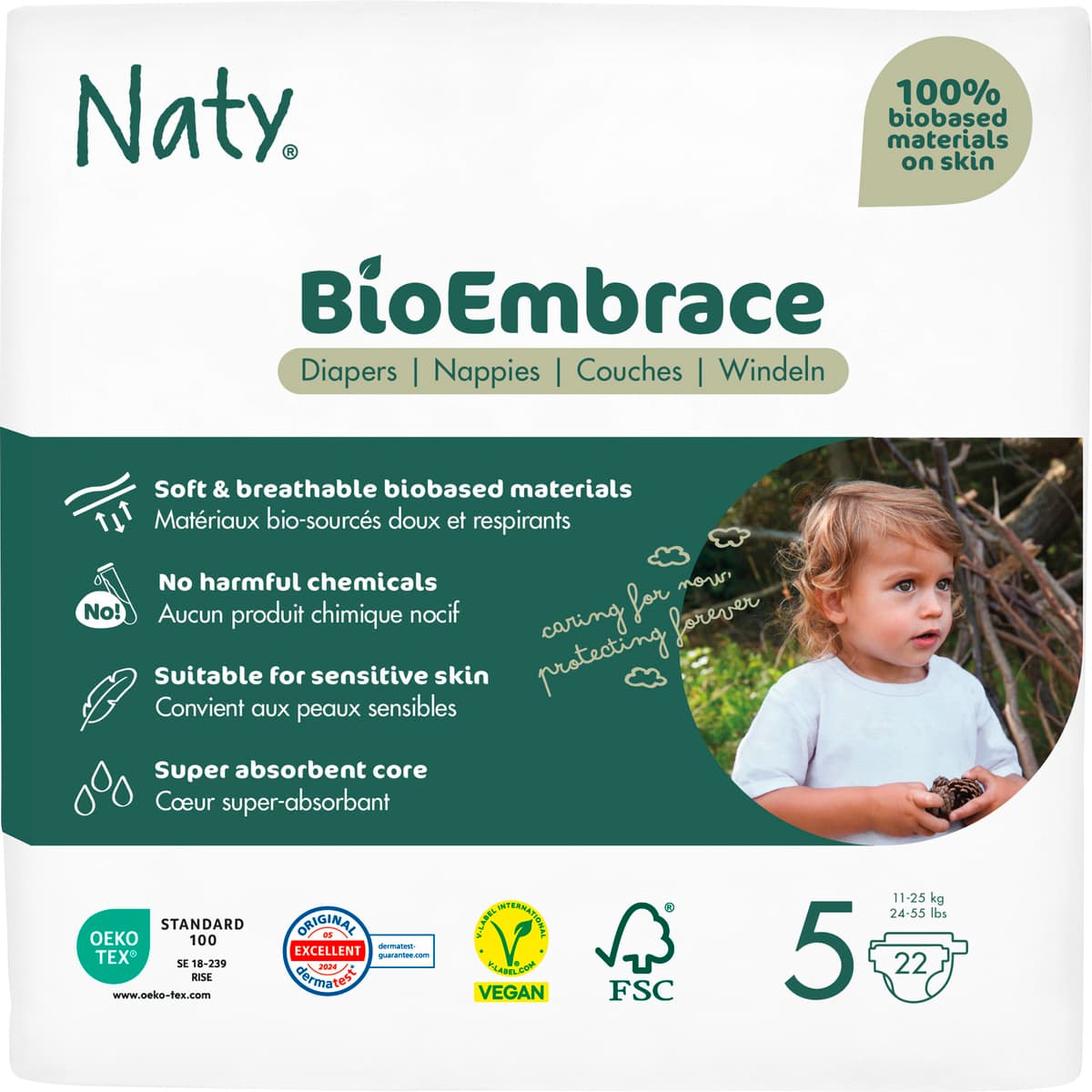 Naty Windeln BioEmbrace Gr 5 (11-25 kg)