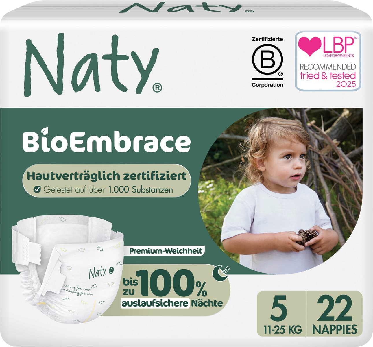 Naty Windeln BioEmbrace Gr 5 (11-25 kg)