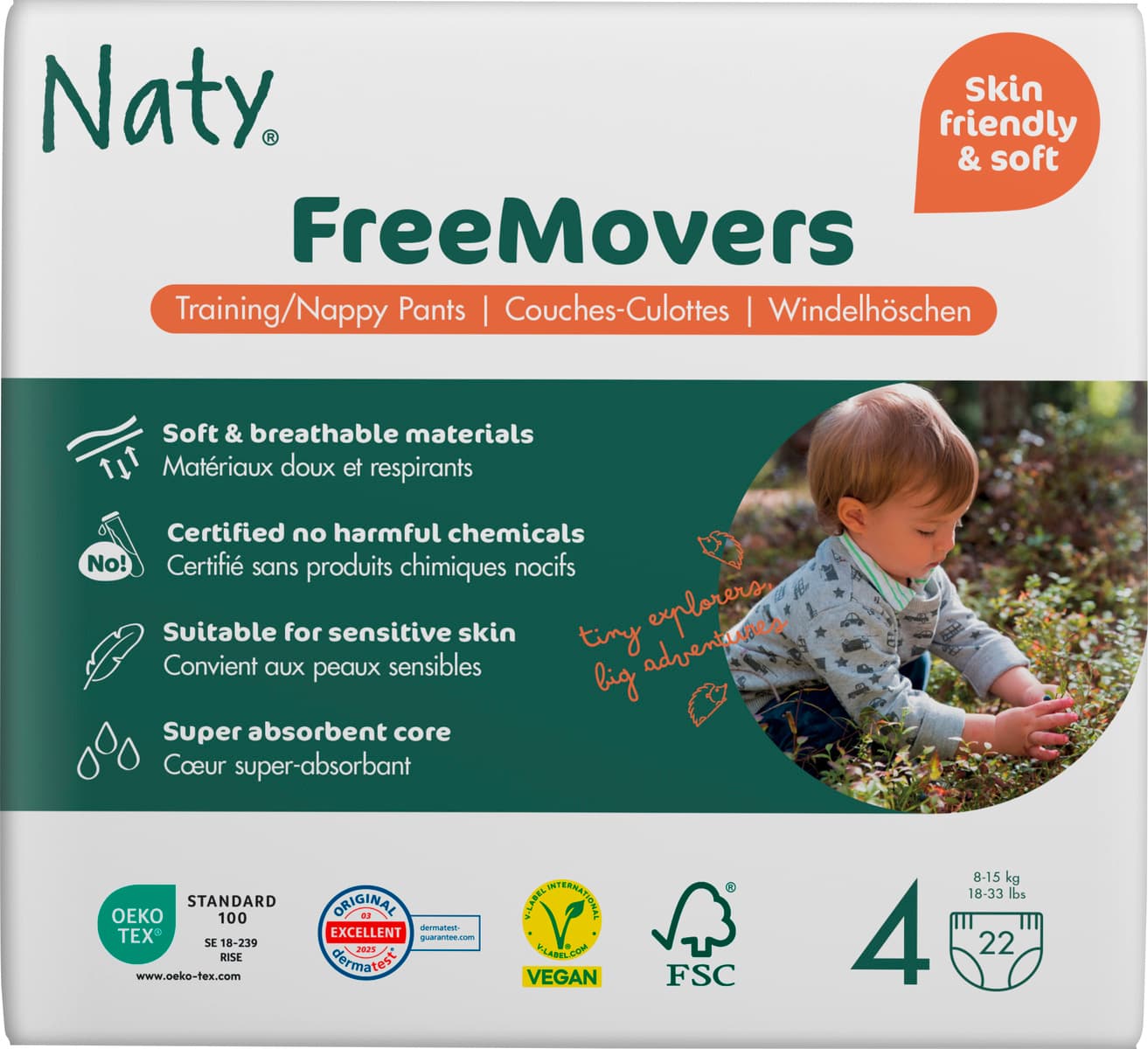 Naty Baby Pants Windelhöschen Gr. 4 (8-15 kg)