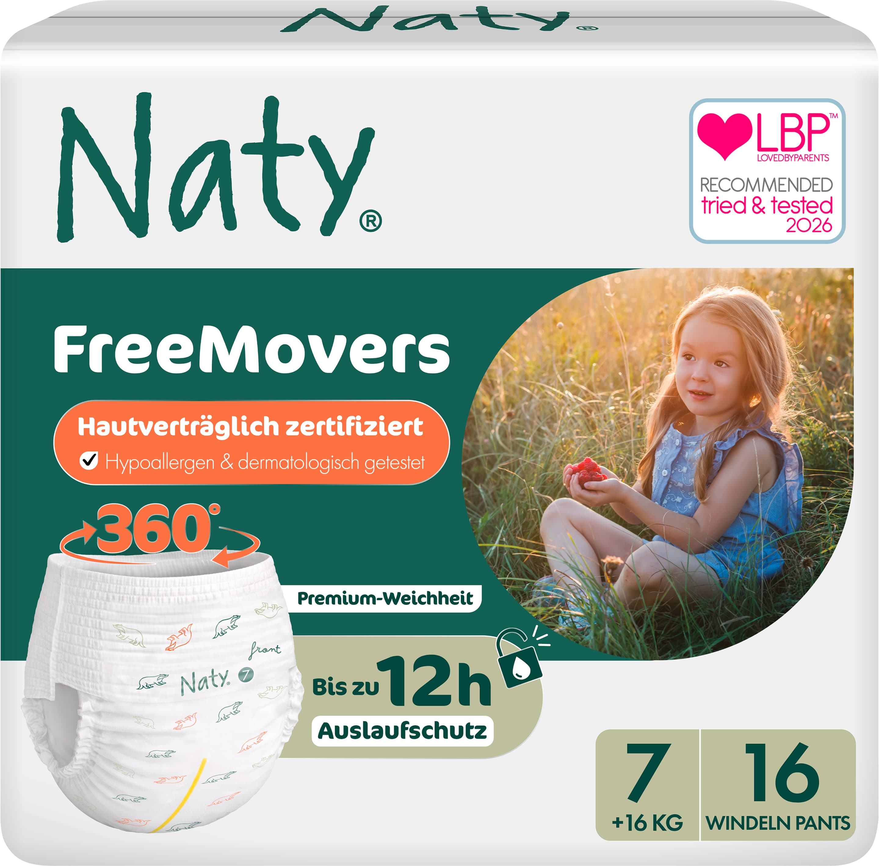 Naty Baby Pants FreeMovers Gr. 7 (16+ kg)