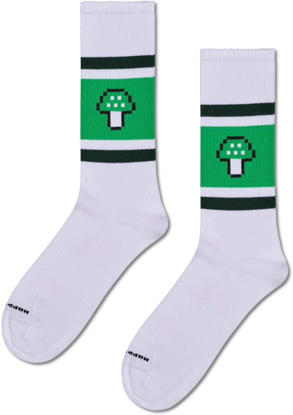 Happy Socks Unisex Sneaker Socken Mushroom Stripe