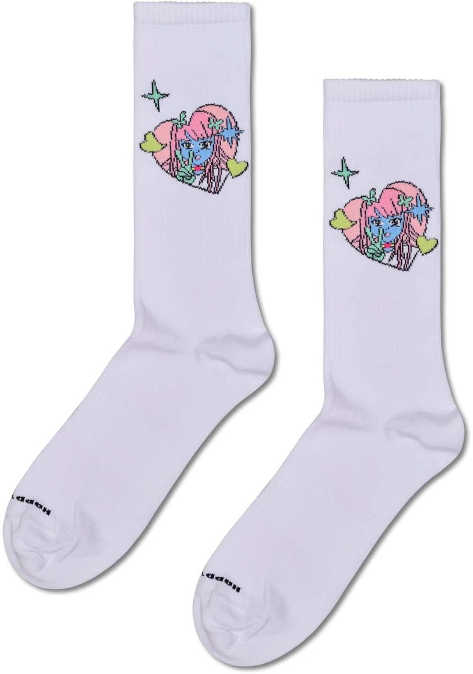 Happy Socks Damen Sneaker Socken Peace
