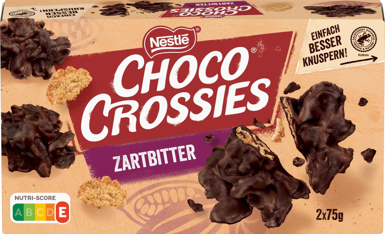 Nestlé CHOCO CROSSIES Zartbitter