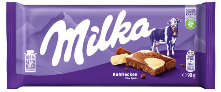 Milka Schokoladentafel Kuhflecken
