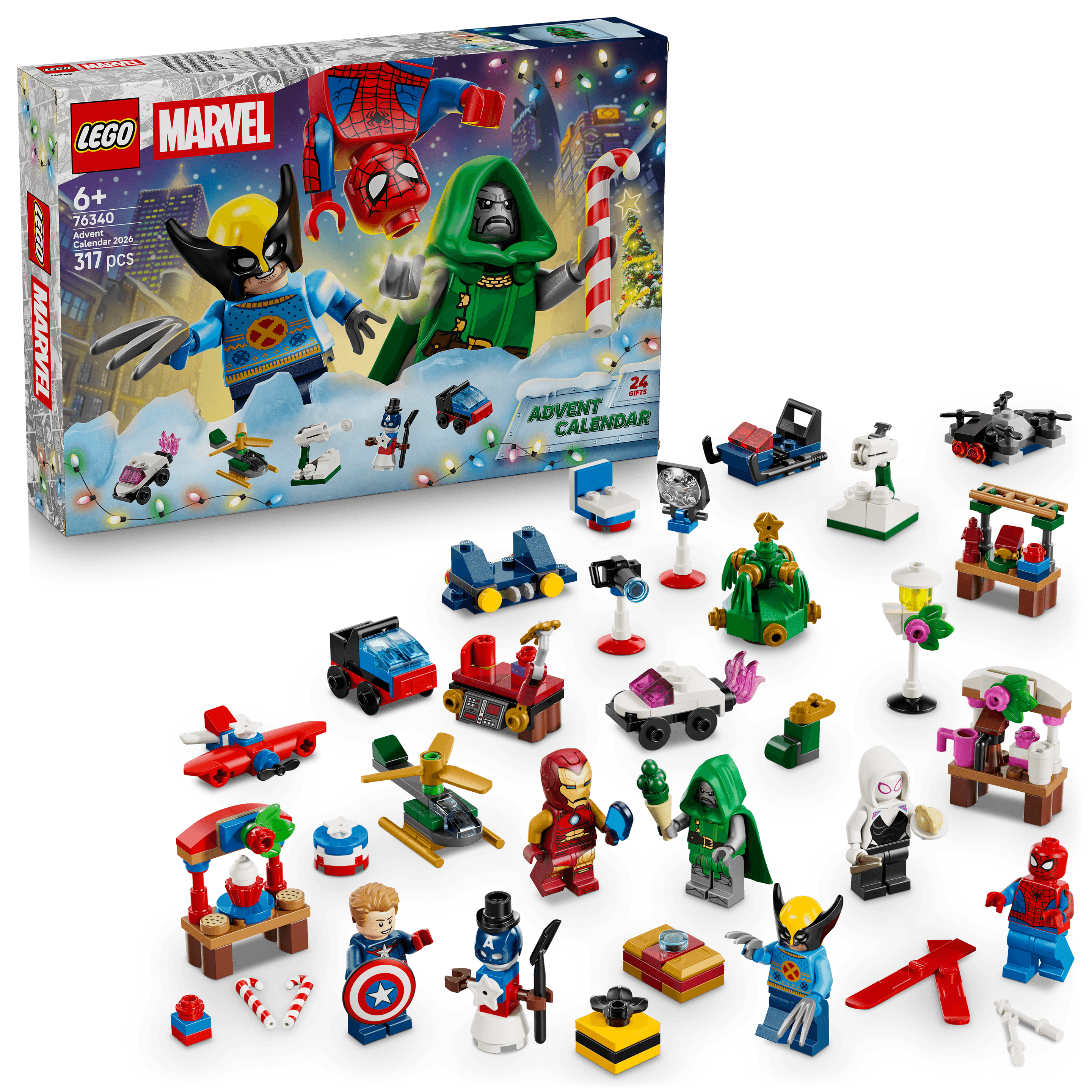 LEGO ǀ Marvel Adventskalender 2026 Superhelden für Kinder 76340