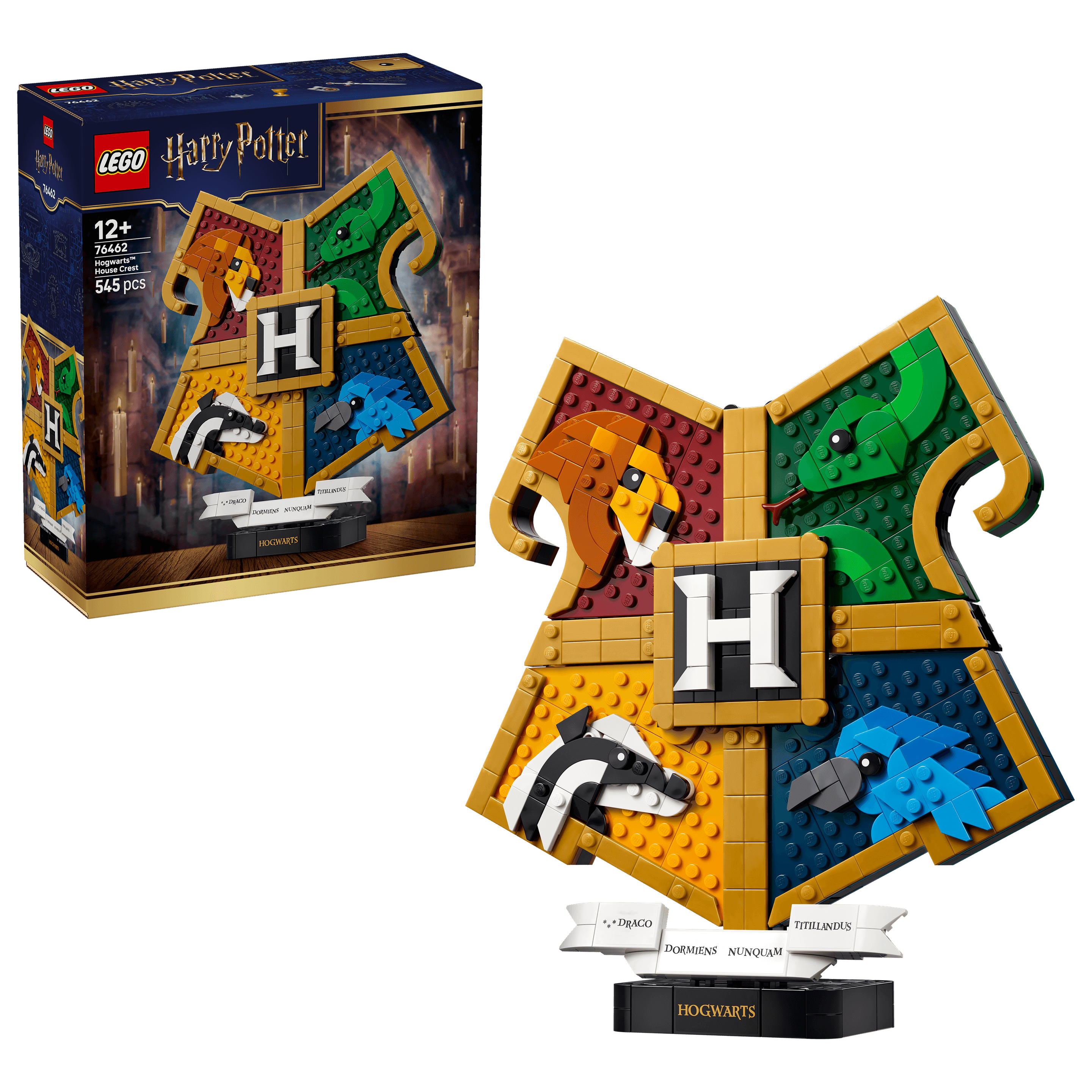 LEGO Harry Potter 76462 Hogwarts Hauswappen, Spielzeug ab 12 Jahren