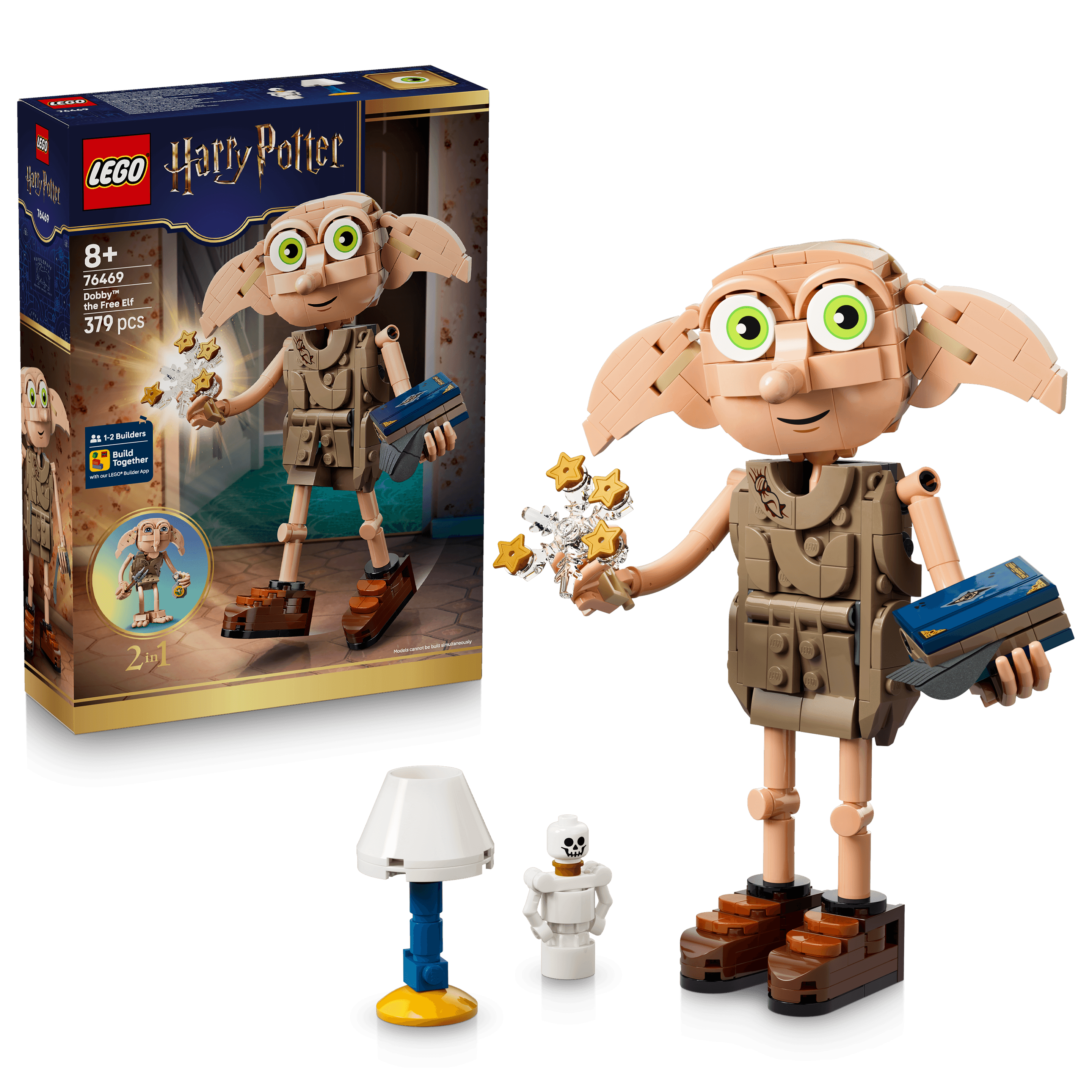 LEGO Harry Potter 76469 Dobby, der Freie Elf, Spielzeug ab 8 Jahren