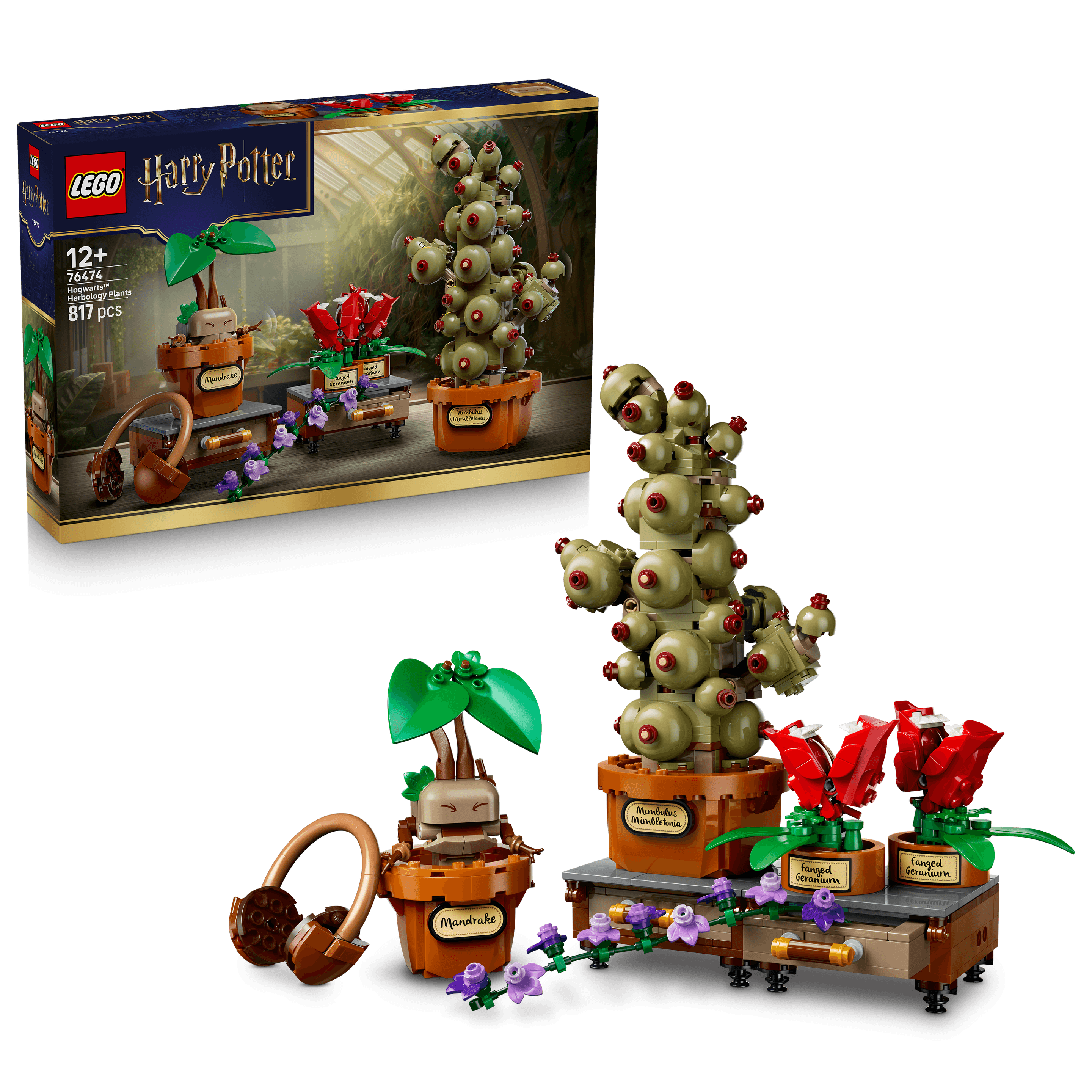 LEGO Harry Potter 76474 Schloss Hogwarts: Kräuterkunde-Pflanzen, Spiel