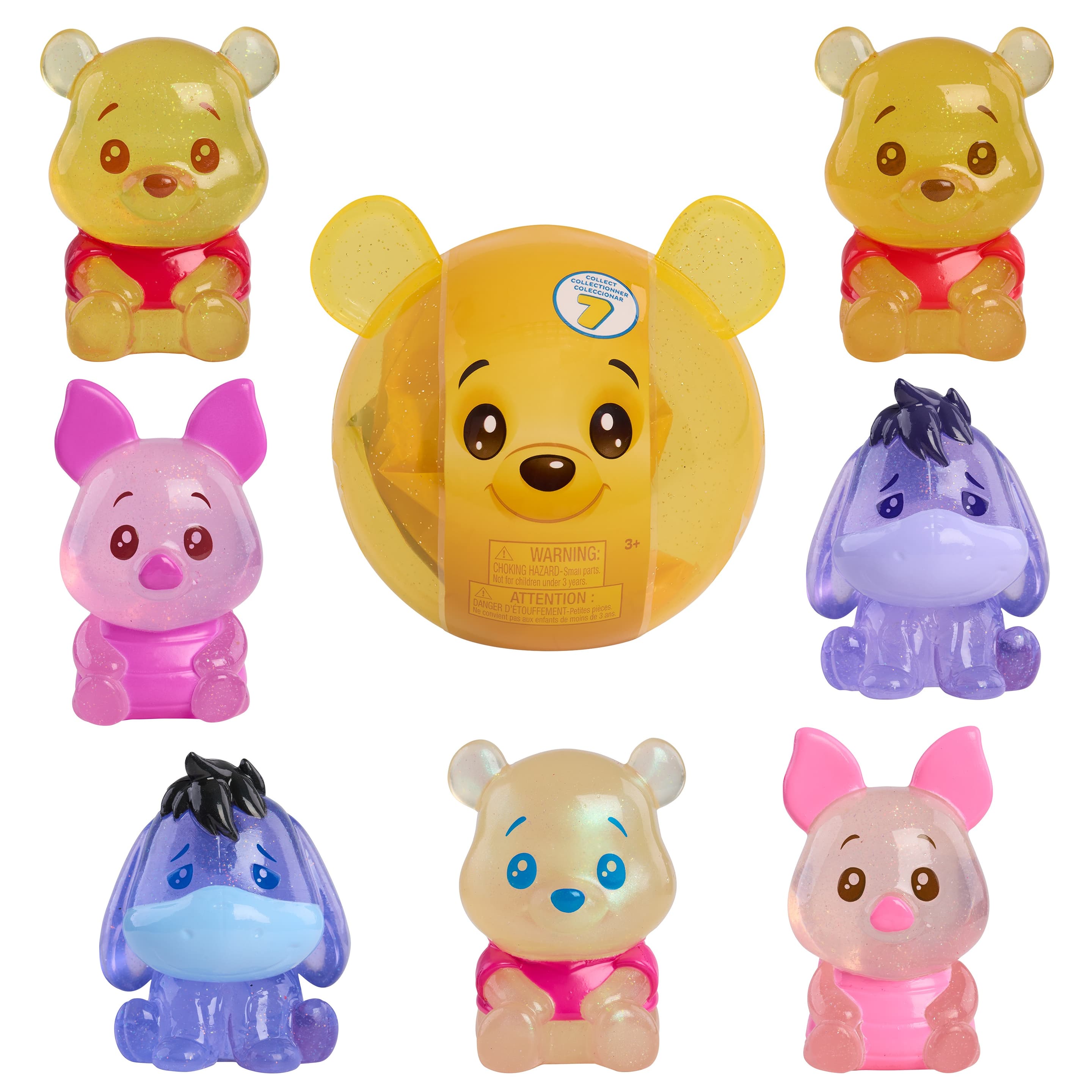 Disney Winnie Puuh Bear-y Cute Jelly Figuren, ca. 5 cm Squishy Fidget Toy – Überraschungsfigur (Keine Auswahl möglich)
