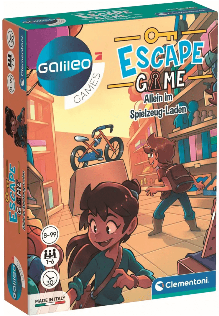 Clementoni - Escape Game - Allein im Spielzeug-Laden