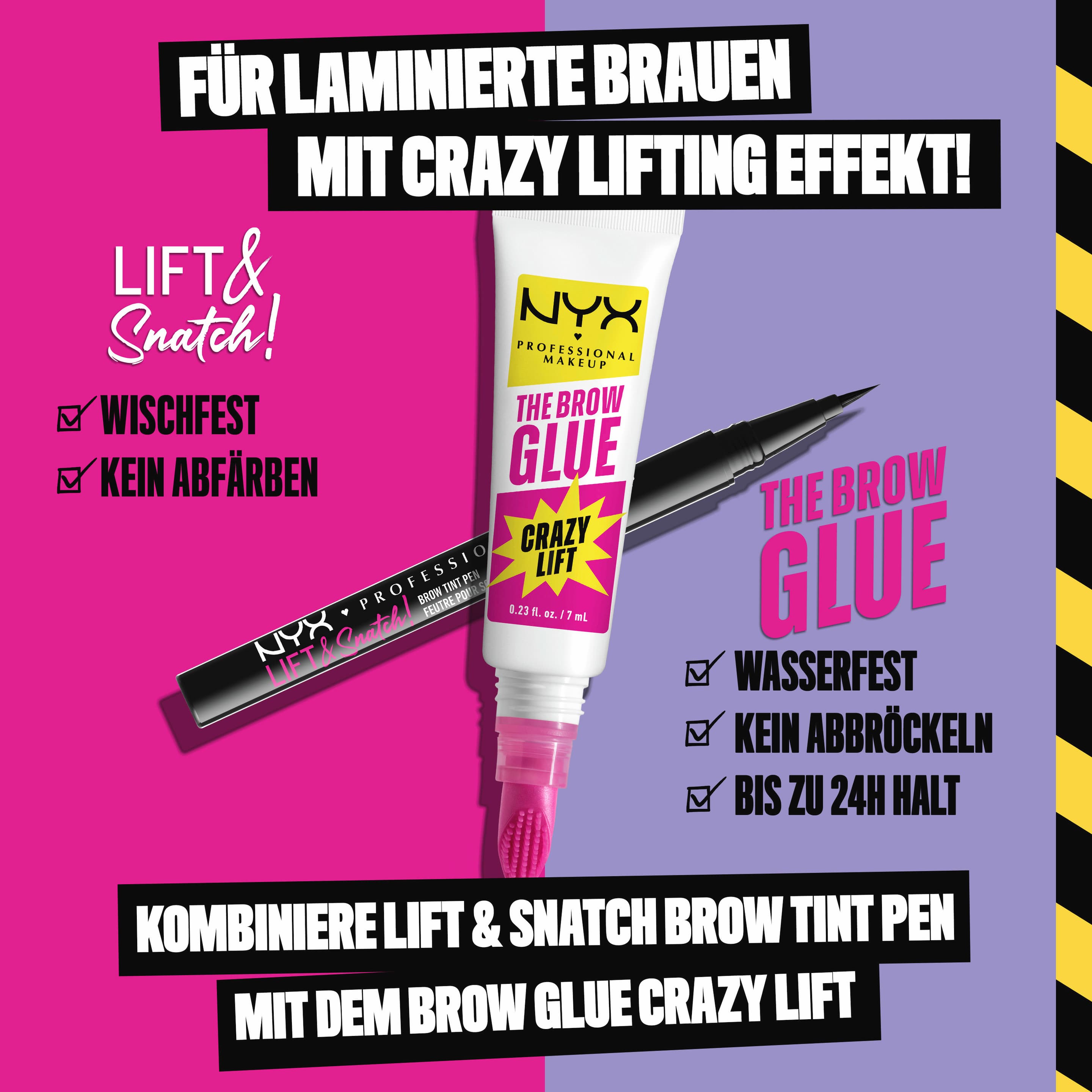 Produktbild NYX PROFESSIONAL MAKEUP The Brow Glue Crazy Lift 10 von 16