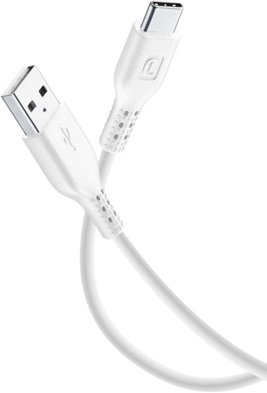 Cellularline Power Data Cable 0,6 m USB-A/ Typ-C White