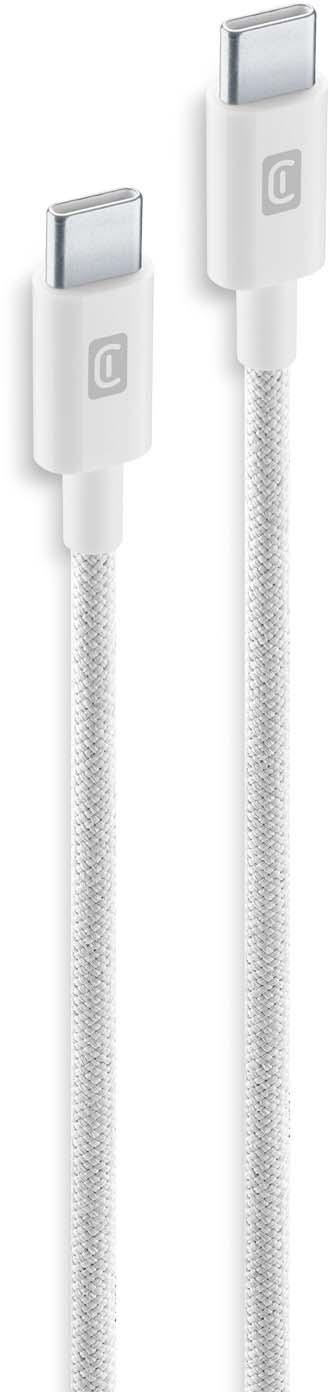 Cellularline Braided Data Cable 1,5 m USB Typ-C/ Typ-C White
