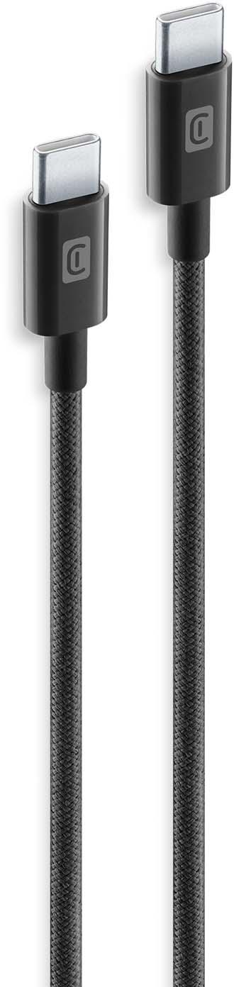 Cellularline Braided Data Cable 1,5 m USB Typ-C/ Typ-C Black