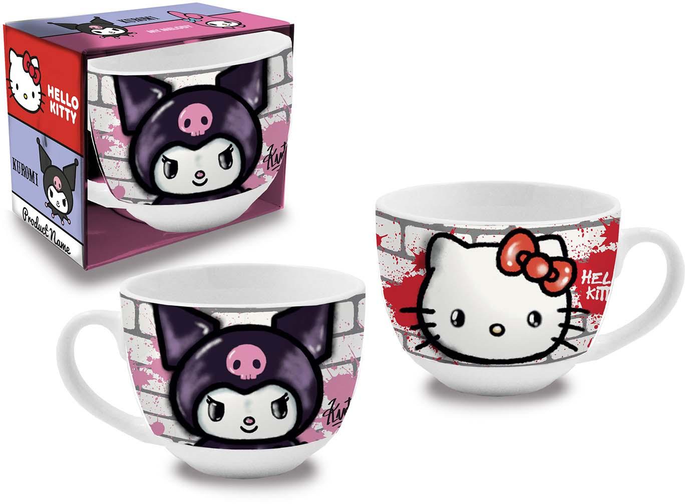 Hello Kitty and Friends Kuromi cappuccino Tasse aus Keramik 340ml