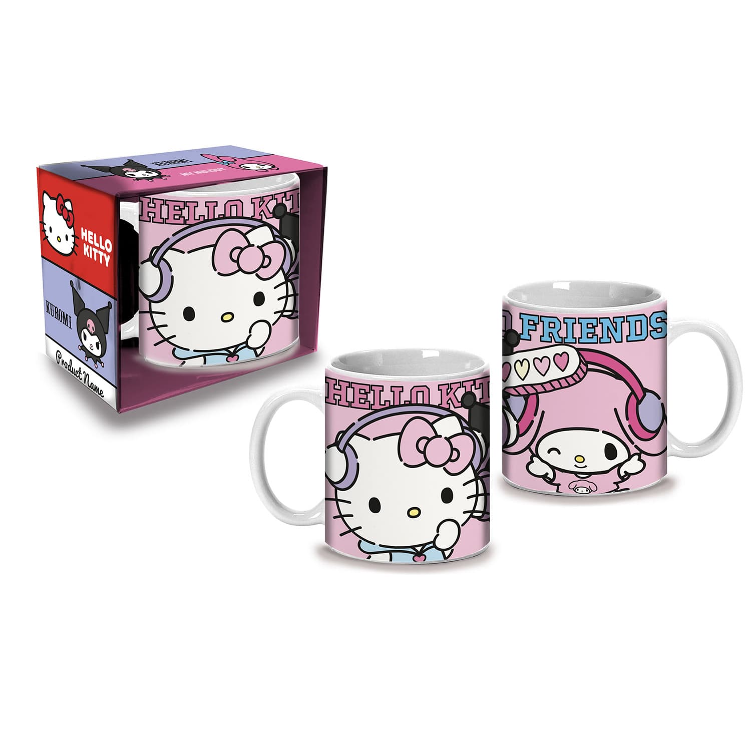 Hello Kitty and Friends Tasse Pink aus Keramik 350ml