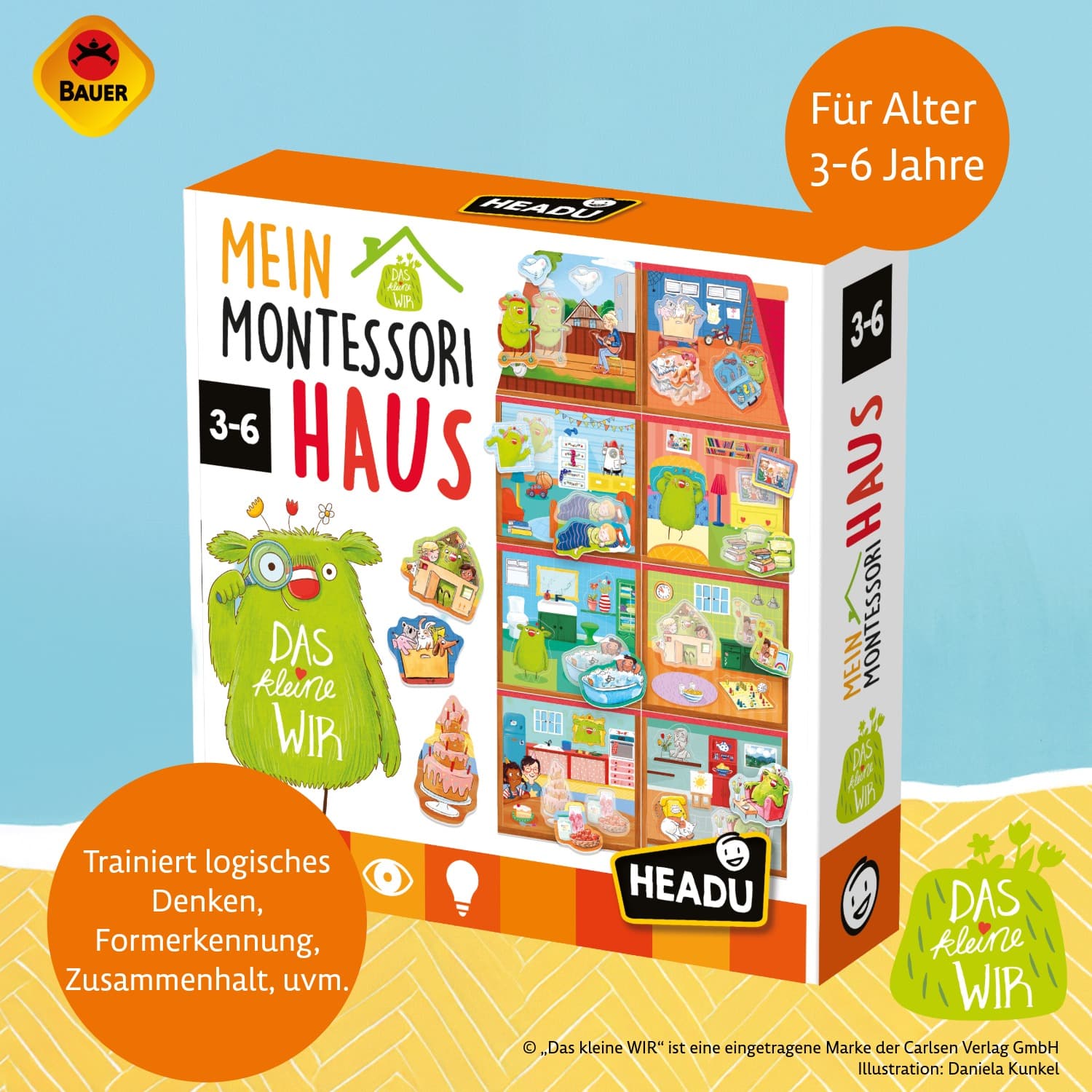 HEADU - Mein DAS kleine WIR Haus Montessori Lernspiel