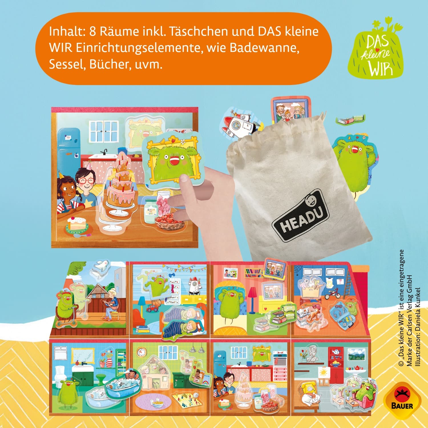 HEADU - Mein DAS kleine WIR Haus Montessori Lernspiel