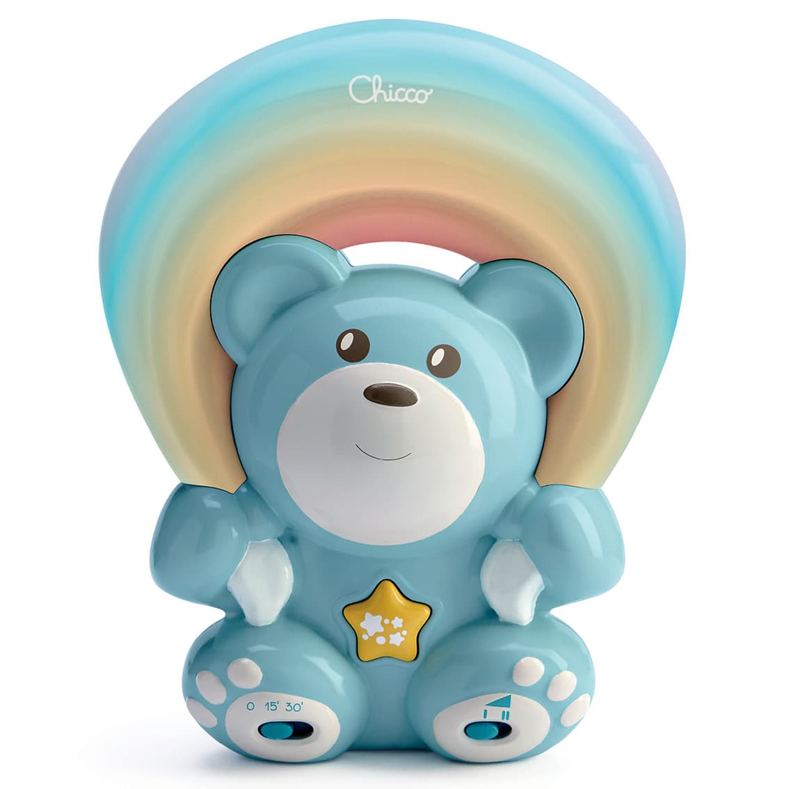 Chicco - Regenbogenbär blau Projektor und Spieluhr