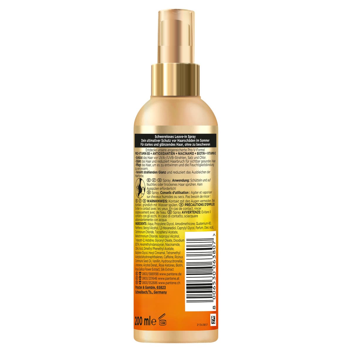 Produktbild Pantene Pro-V Sunkiss Glow Leave-In Serum  2 von 8