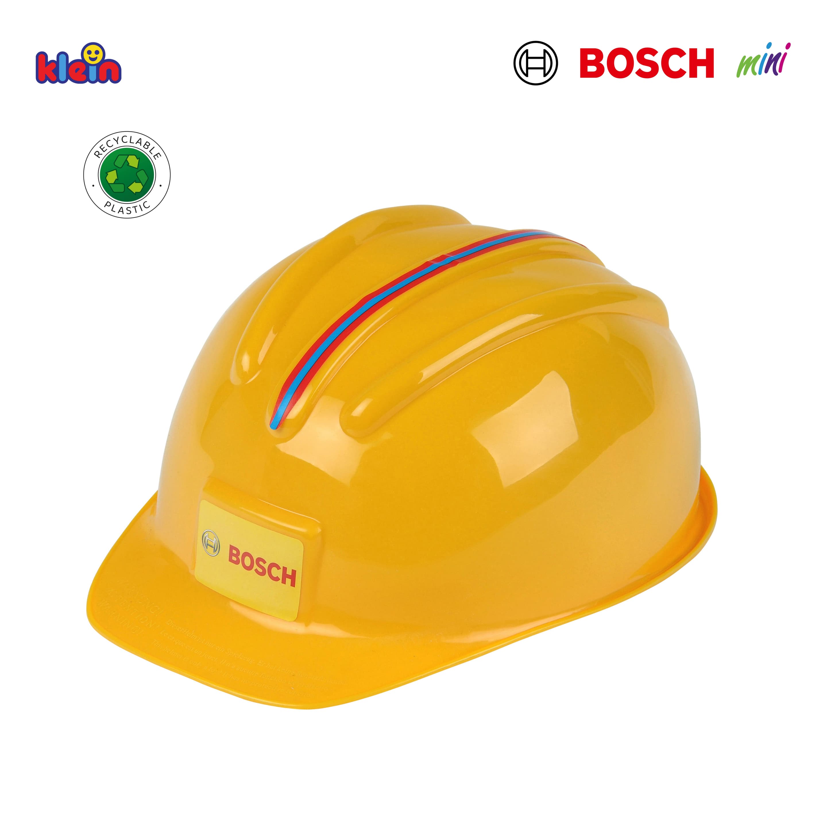 Theo Klein 8127 Bosch Handwerkerhelm | Der Spielzeughelm im Handwerker-Look