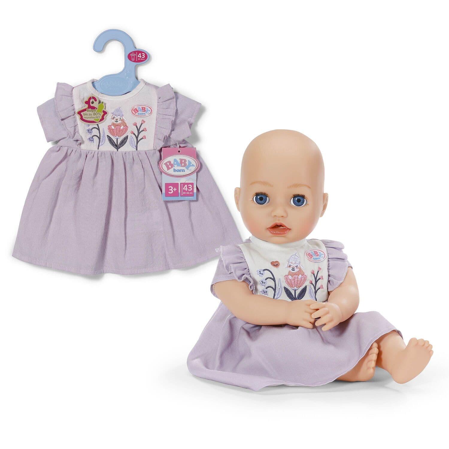 BABY born Kleid Wald 43cm