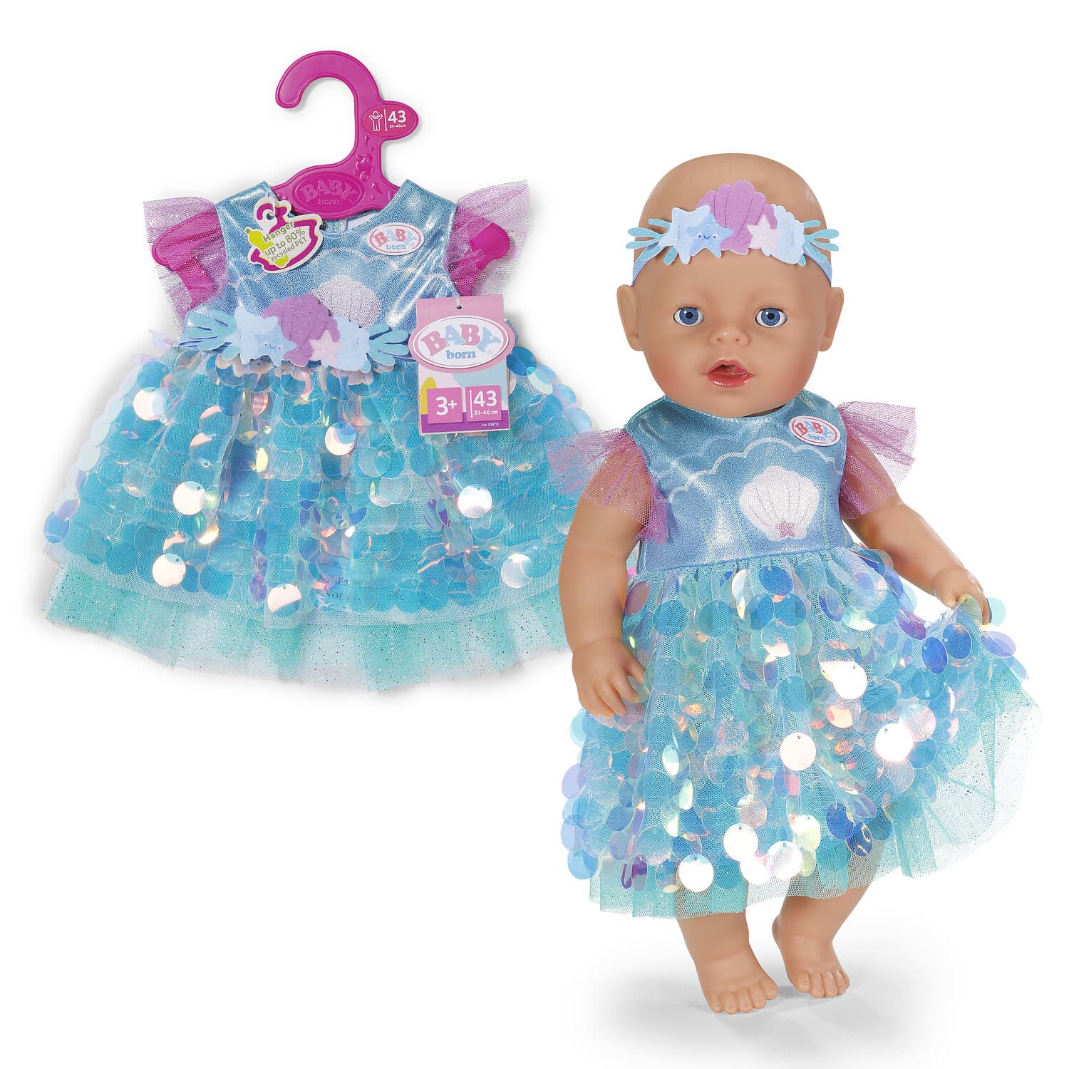 BABY born Meerjungfrau-Outfit 43cm