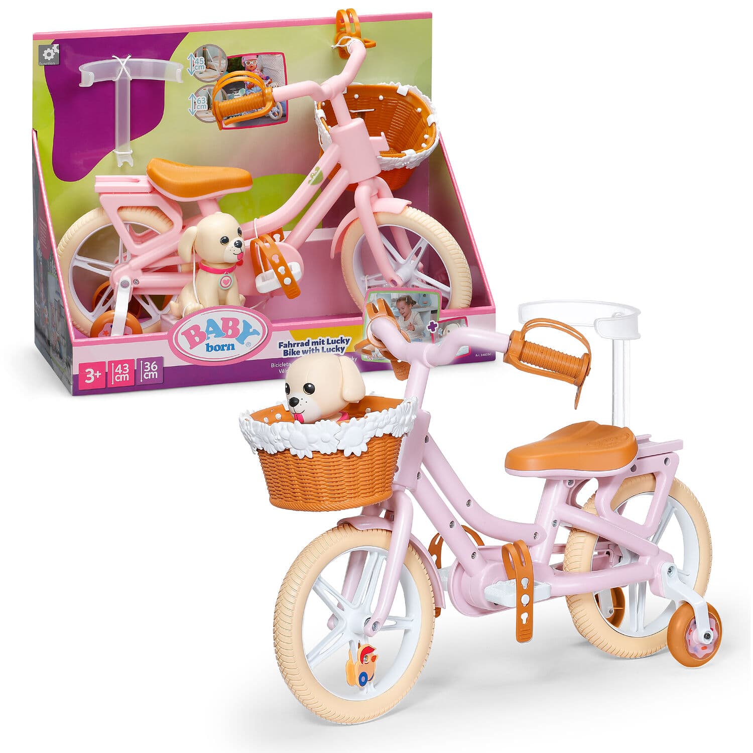 BABY born Fahrrad mit Lucky